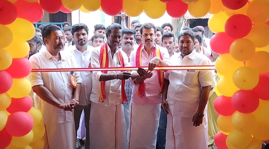 பாபநாசம்  ராஜகிரியில் தமிழக வெற்றிக் கழக அலுவலக திறப்பு விழா