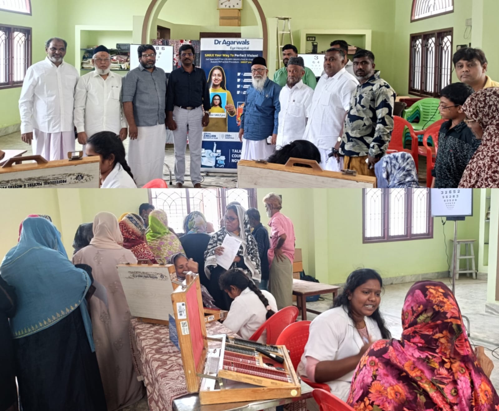 கீழக்கரையில் இலவச கண் சிகிச்சை முகாம்