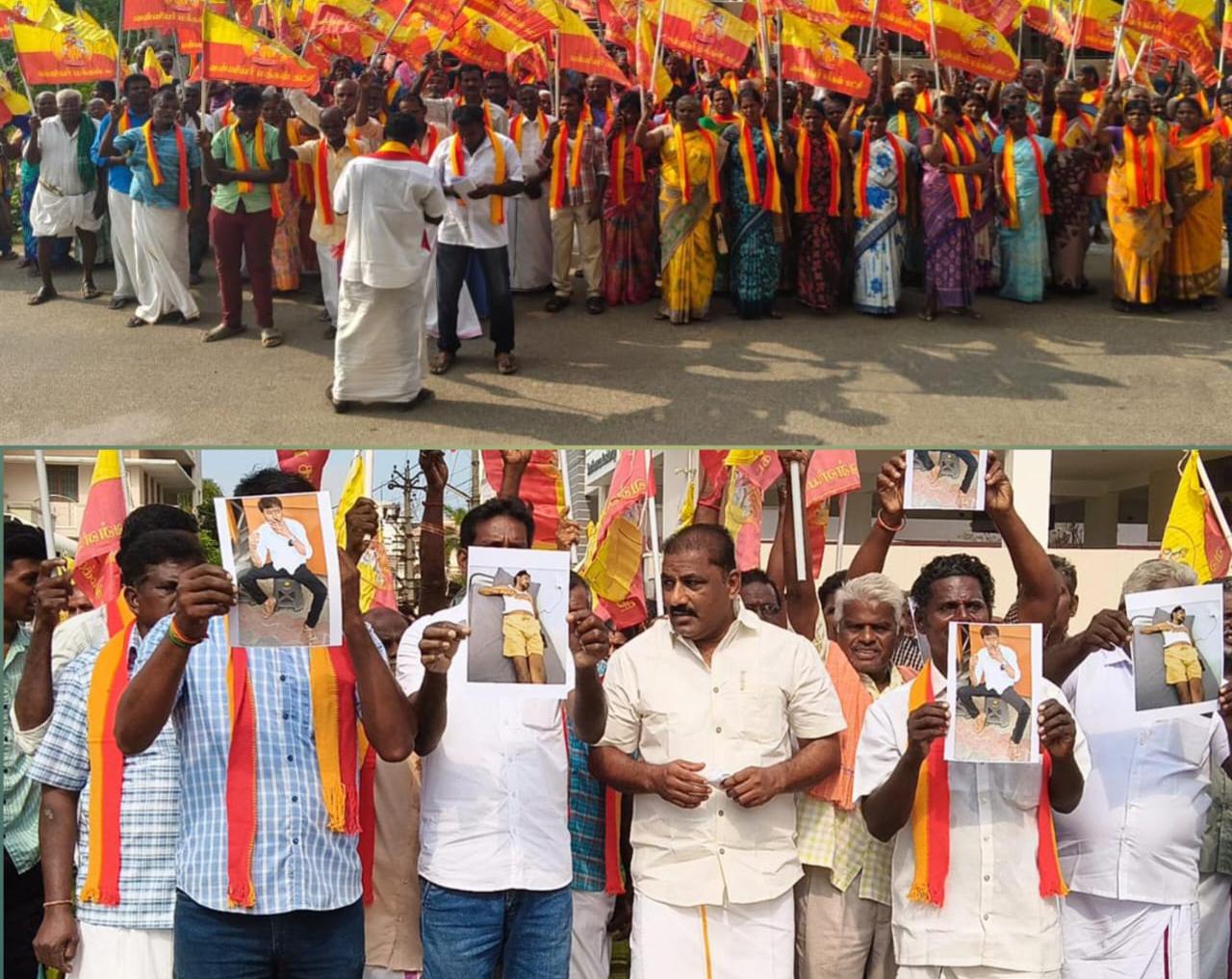 பாமக மாவட்ட செயலாளர் வீடு முற்றுகை