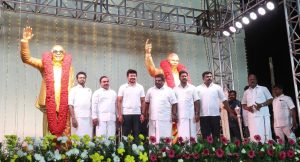 ஆண்டிமடத்தில் திமுக ஒன்றிய அலுவலகம் திறப்பு மற்றும் தலைவர்கள் சிலை திறப்பு விழா – துணை முதல்வர் உதயநிதி ஸ்டாலின் பங்கேற்பு