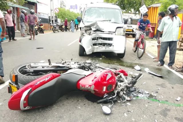 திருச்சி அருகே கார் பைக் மோதல் ஒருவர் உயிரிழப்பு