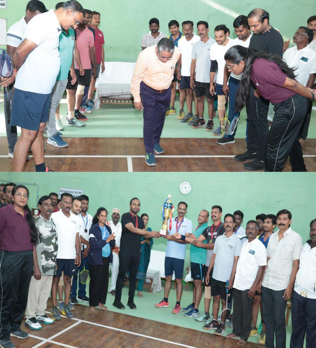 கடலூர் ஆபீஸர் கிளப்பில் அலுவலர்களுக்கான பேட்மிட்டன் போட்டி