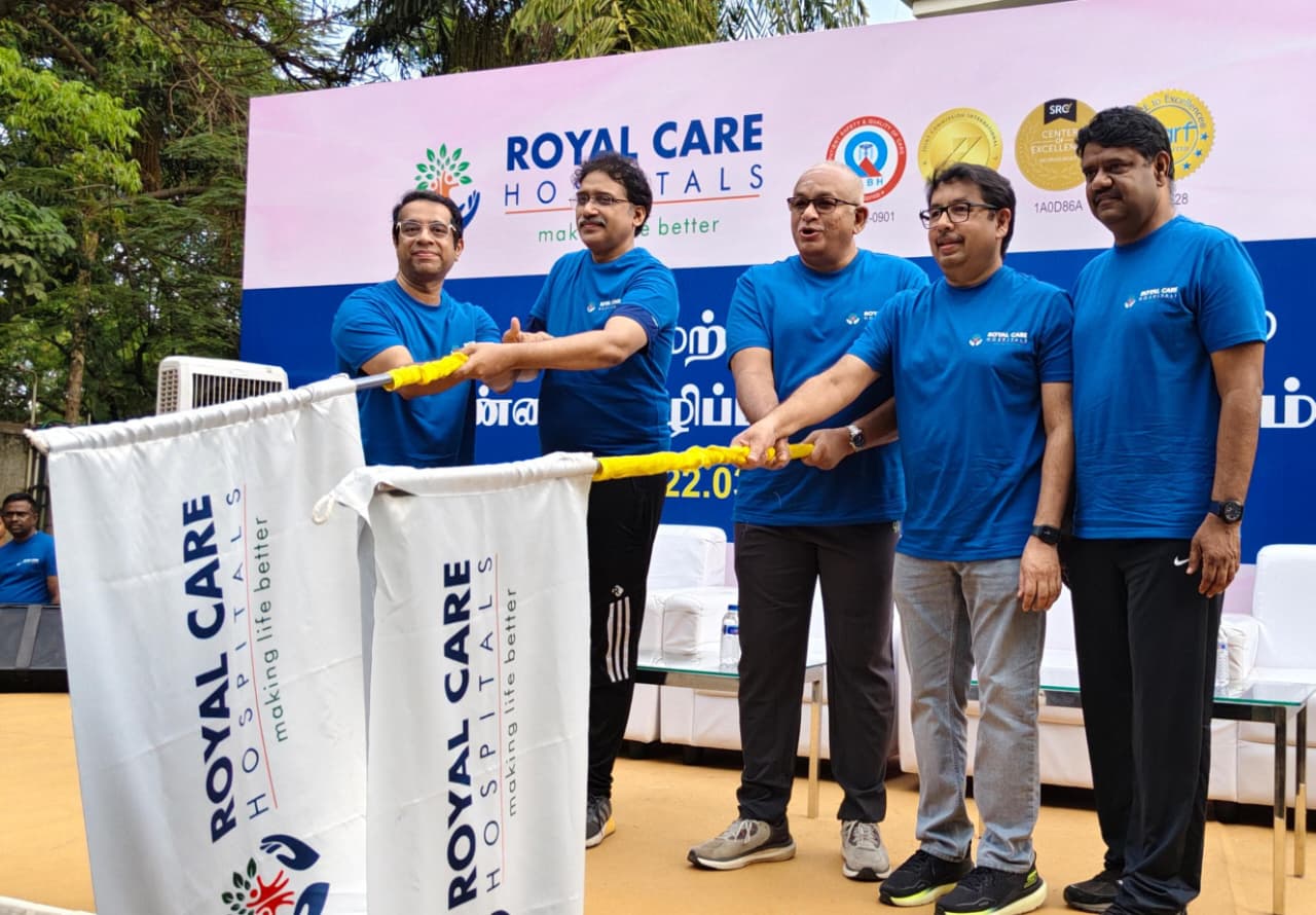 ராயல் கேர் சூப்பர் ஸ்பெஷாலிட்டி மருத்துவமனை சார்பில் விழிப்புணர்வு நடை பயணம்