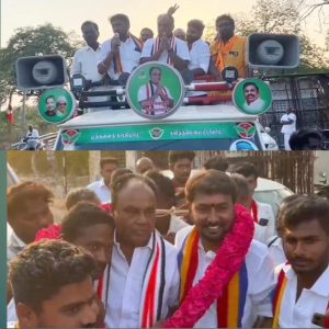 வாக்காள பெருமக்களே-தீவிர வாக்கு சேகரிப்பில் ஈடுபட்ட அதிமுக வேட்பாளர்