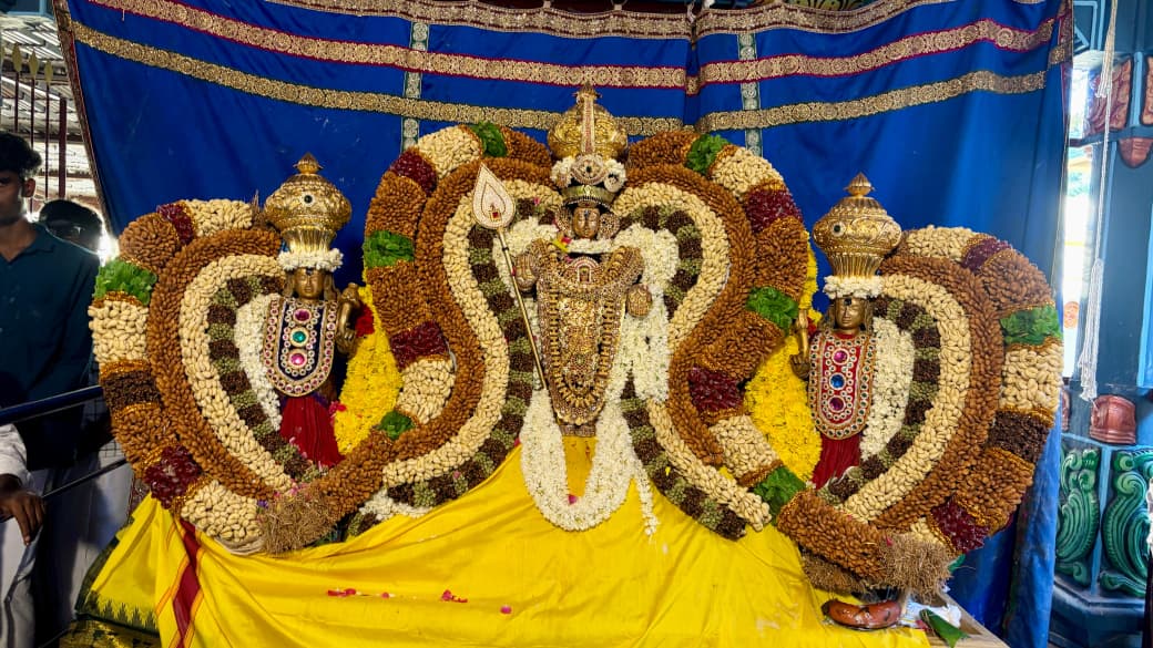 வல்லக்கோட்டை முருகன் திருக்கோயிலில் தமிழ்ப்புத்தாண்டை முன்னிட்டு விசுக்கனி தரிசனம்.