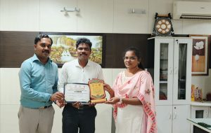 தமிழ்நாடு அரசு சார்பில் திருத்தங்கல் நாடார் கல்லூரிக்கு “சிறந்த தன்னார்வ இரத்ததான முகாம் அமைப்பாளர்” விருது