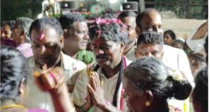 பெரம்பலூர் தொகுதி அதிமுக வேட்பாளர் இளம்பை. இரா. தமிழ்ச்செல்வன் இரட்டை இலை சின்னத்திற்கு வாக்கு சேகரித்தார்