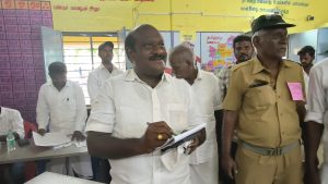 திருவிடைமருதூர் சட்டமன்ற தொகுதியில்  உயர்கல்வித்துறை அமைச்சர் கோவி.செழியன் ஆய்வு