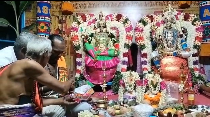 புதுச்சேரி மீனாட்சி சுந்தரேஸ்வரர் திருக்கல்யாணம் சிறப்பாக நடைபெற்றது