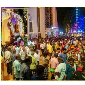 மதுரை ஞான ஒளிவுபுரம் புனித வளனார் ஆலய தேர் பவனி