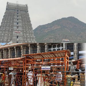 அண்ணாமலையார் கோவிலில் பக்தர்கள் 4 மணி நேரம் காத்திருந்து தரிசனம்