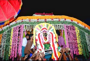 திருப்புகலூர் அக்னீஸ்வரர் கோவில் வைகாசி பிரமோற்சவ விழா புஷ்ப பல்லக்கில் சாமி வீதியுலா