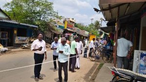 திருமருகலில்உயர்மட்ட பயணியர் நிழலகம் அமைக்கும் பணி