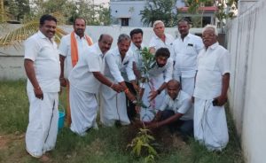 மத்திய பாஜக அரசின் 13 ஆம் ஆண்டு துவக்க விழா-மரக்கன்று நடுதல்