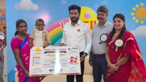 தாம்பரம் அருகே திறக்கபட்ட புதிய மழலையர் பள்ளியை திறந்து வைத்த அமைச்சர் சரத்குமார்