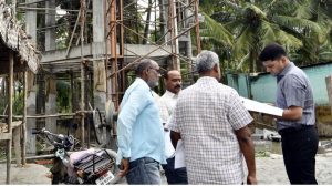 பூதிப்புரம் பேரூராட்சியில் மேல்நிலை நீர்த்தேக்கத் தொட்டி கட்டுமான பணிகள் மாவட்ட கலெக்டர் ஆய்வு