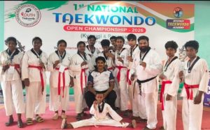 தேசிய அளவில் முதலாவது யூத் ஓபன் டேக்வாண்டோ சாம்பியன்ஷிப் போட்டி-செங்கல்பட்டு மாவட்ட பள்ளி மாணவர்கள் பதக்கம் வென்று சாதனை