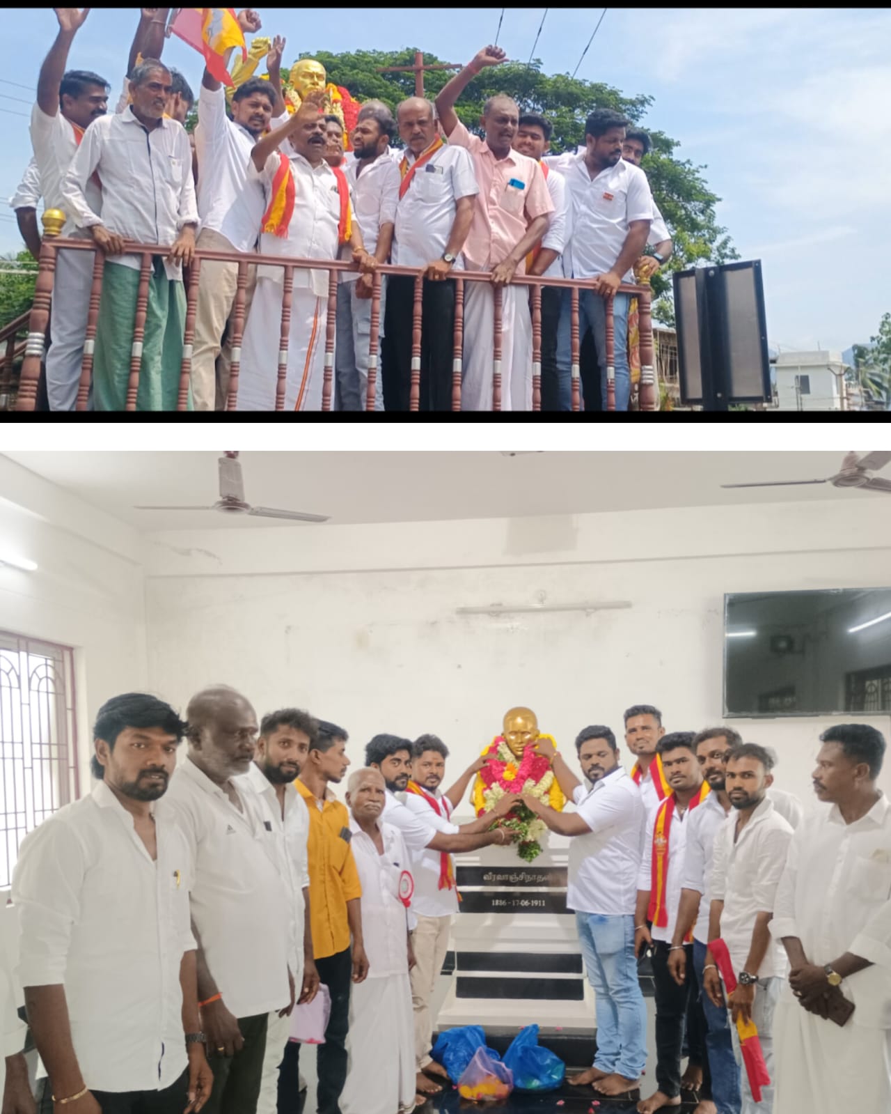 சுதந்திரப் போராட்ட தியாகி வீர வாஞ்சிநாதனின் 115 வது நினைவு தினம் தமிழ்நாடு வெற்றி கழகம் சார்பில் அனுசரிப்பு