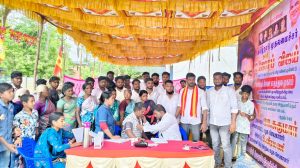 திருமருகல் அருகே முதல்வர்  விஜய் பிறந்த நாளை முன்னிட்டு தவெக சார்பில் மருத்துவ முகாம்