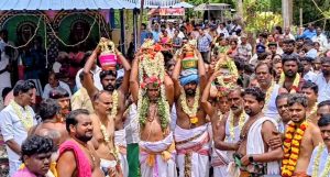 குத்தாலம் அருகே கங்காதாரபுரத்தில் ஒரே நேரத்தில் 5 கோவில்கள் கும்பாபிஷேகம்