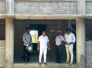 புதிய ஊராட்சி ஒன்றிய அலுவலக கட்டிடம் ஒன்றிய குழு தலைவர் ஆய்வு