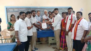 விஜய் பிறந்தநாளை முன்னிட்டு நல்லிமடத்தில்  ரத்ததான முகாம்