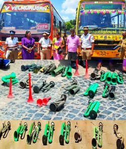 மதுரையில் அதிக ஒலி எழுப்பும் ‘ஹாரன்கள்’ பறிமுதல்-31 வாகனங்களுக்கு அபராதம் விதிப்பு