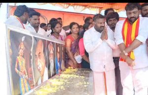 அரூரில் பி.எஸ்.டி. புருஷோத்தமனுக்கு கண்ணீர் அஞ்சலி