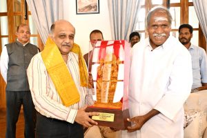 புதுச்சேரியில் தலைமை நீதிபதியை சந்தித்த முதலமைச்சர் ரங்கசாமி
