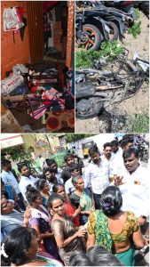 வீட்டில் புகுந்து பொருட்கள் சூறையாடல் – தம்பதியர் மீது கொடூர தாக்குதல்