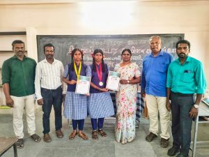 திருமருகல் வட்டார அளவிலான சதுரங்கப் போட்டி.திருக்கண்ணபுரம் அரசு மேல்நிலைப்பள்ளி மாணவி முதல் இடம்