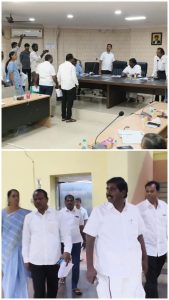 மணலி மண்டலக் குழுக் கூட்டத்தில் வாக்குவாதம்: திமுக மண்டலக் குழுத் தலைவர் ஏ.வி. ஆறுமுகம் வெளிநடப்பு