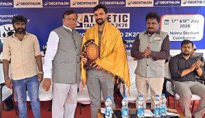கோவை ஸ்போர்ட்ஸ் அகாடமி நடைபெற்ற 8 வது ஜூனியர் மற்றும் சீனியர்களுக்கான அத்லெட்டிக் சாம்பியன்ஷிப் போட்டி