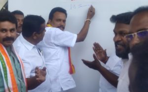 கம்பம் நகரில் ஊழல் லஞ்சத்துக்கு எதிரான கையொப்ப இயக்கம்- கம்பம் எம் எல் ஏ தொடங்கி வைத்தார்