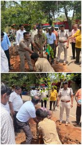 திருவெற்றியூர் சாத்தாங்காடு காவல் நிலையம் சார்பில் மரம் நடும் நிகழ்ச்சி நடைபெற்றது