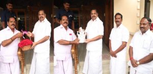 துறையூர்  அதிமுக தெற்கு ஒன்றிய செயலாளராக தன்ராஜ் நியமனம்: எடப்பாடி பழனிசாமியை நேரில் சந்தித்து ஆசி பெற்ற நிர்வாகிகள்