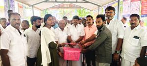 எண்ணமங்கலம் ஆரம்ப சுகாதார நிலையத்தில், கர்ப்பிணி பெண்களுக்கு ஊட்டச்சத்து பெட்டகம் வழங்கும் நிகழ்ச்சி