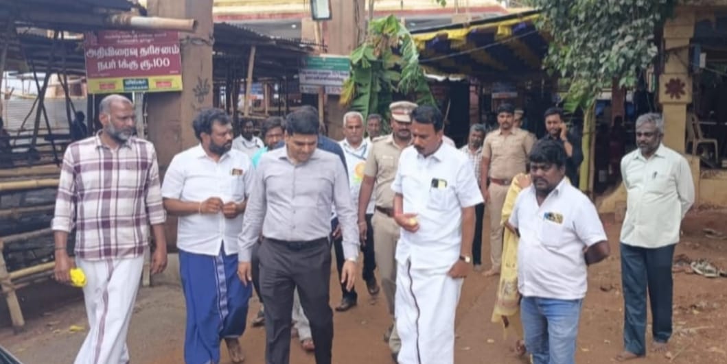 குச்சனூரில் ஆடிப்பெருந் திரு விழா மாவட்ட ஆட்சித் தலைவர் ஆய்வு