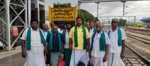 மகாராஷ்டிரா மாநிலத்தில் கைது செய்யப்பட்ட விவசாயிகள் ரயில் மூலமாக அரியலூர் வந்தனர்