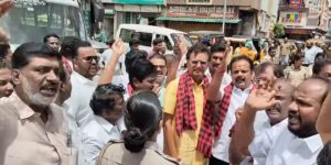 கம்பத்தில் திமுகவினர் கைது