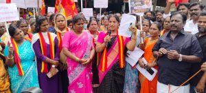 அலங்காநல்லூரில் தவெக சார்பில் உதயநிதி ஸ்டாலினை கண்டித்து கண்டன ஆர்ப்பாட்டம்