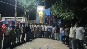 தாளநத்தம் கிராமத்தில் புதிய விசிக நிர்வாகிகள்- அம்பேத்கர் சிலைக்கு மாலை அணிவித்து மரியாதை