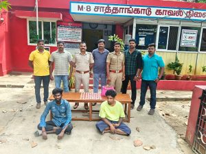 இரண்டு லட்சம் மதிப்பிலான போதை மாத்திரைகள் மற்றும் 25 ஆயிரம் மதிப்பிலான கஞ்சா பறிமுதல்-  இருவர் கைது