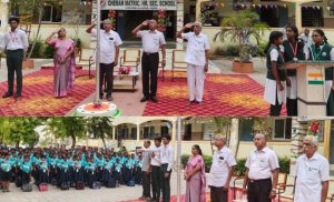 வெண்ணைமலை சேரன் மெட்ரிக் மேல்நிலைப்பள்ளியில் 80வது சுதந்திர தினவிழா