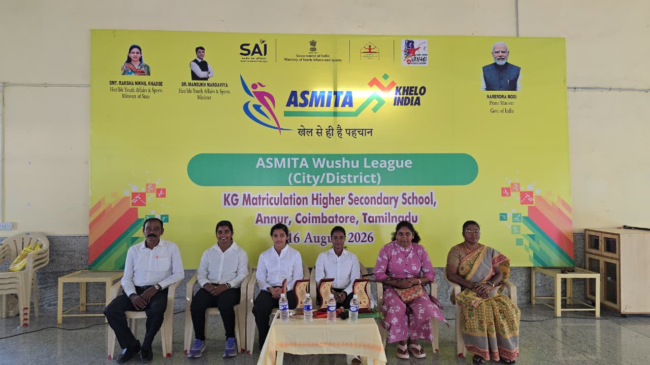 கோவையில் முதன்முறையாக மாவட்ட அளவிலான கேலோ இந்தியா வூசு போட்டி – மாணவிகள் அசத்தல்!