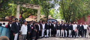 அரியலூரில் வழக்கறிஞர்கள் ஆர்ப்பாட்டம்
