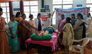 கம்பம் ஸ்ரீ ஆதி சுஞ்சனகிரி மகளிர் கல்லூரியில் இரத்ததான முகாம்