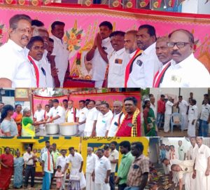 துறையூர் கிழக்கு ஒன்றிய தேமுதிக சார்பில் மறைந்த விஜயகாந்த் பிறந்தநாள் விழா