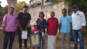 போதைப்பொருட்களுக்கு எதிராக 3 கி.மீ ரோலர் ஸ்கேட்டிங் செய் துவிழிப்புணர்வு ஏற்படுத்திய 3 வயது குழந்தை “சாஸ்விகா”.