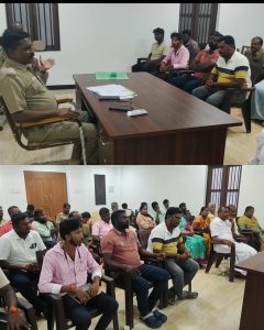 விநாயகர் சிலை ஊர்வலம்: போலீஸ் விதிமுறைகளை கடைப்பிடிக்க வேண்டும்-தாராபுரம் டிஎஸ்பி தலைமையில் ஆலோசனைக் கூட்டம்